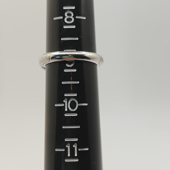 Judith Ripka Sterling Silver Three Stone CZ Ring sz 9 - Picture 3 of 8